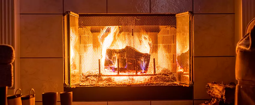 Mendota Hearth Landscape Fireplace Installation in Fountain, Colorado