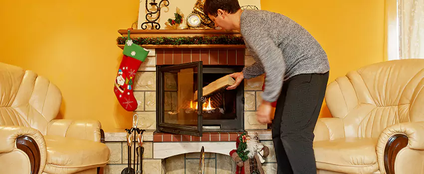 Rusted Metal Fireplace Restoration in Fountain, Colorado